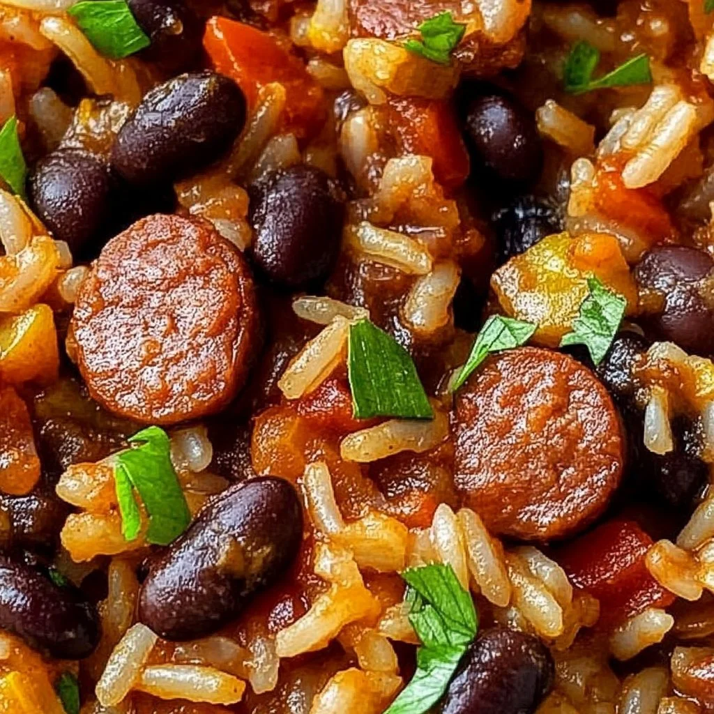 Black Beans and Rice with Sausage