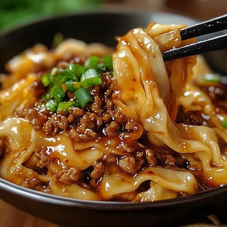 Delicious Potsticker Noodle Bowl with savory dumplings and fresh noodles
