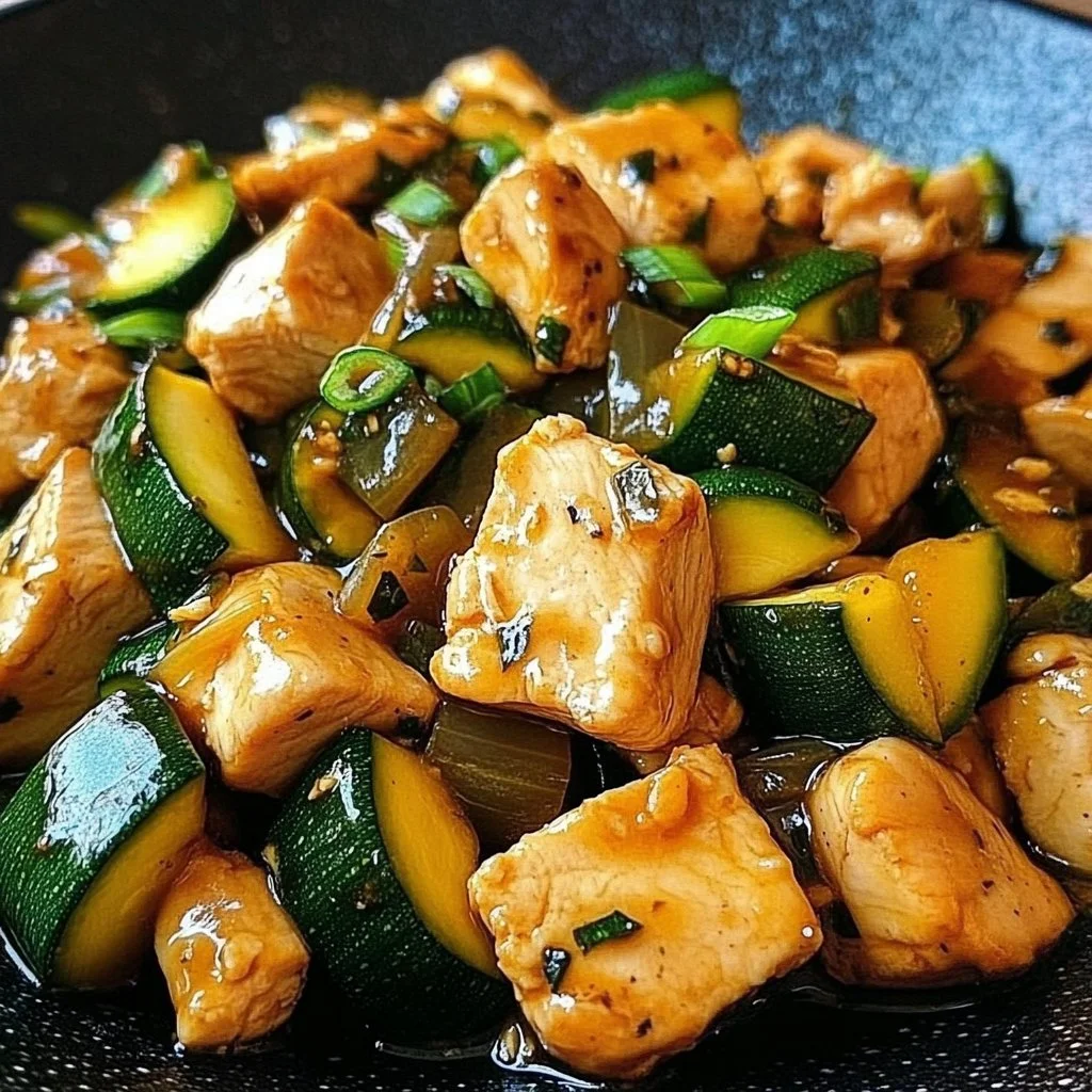 Simple Chicken Zucchini Stir Fry
