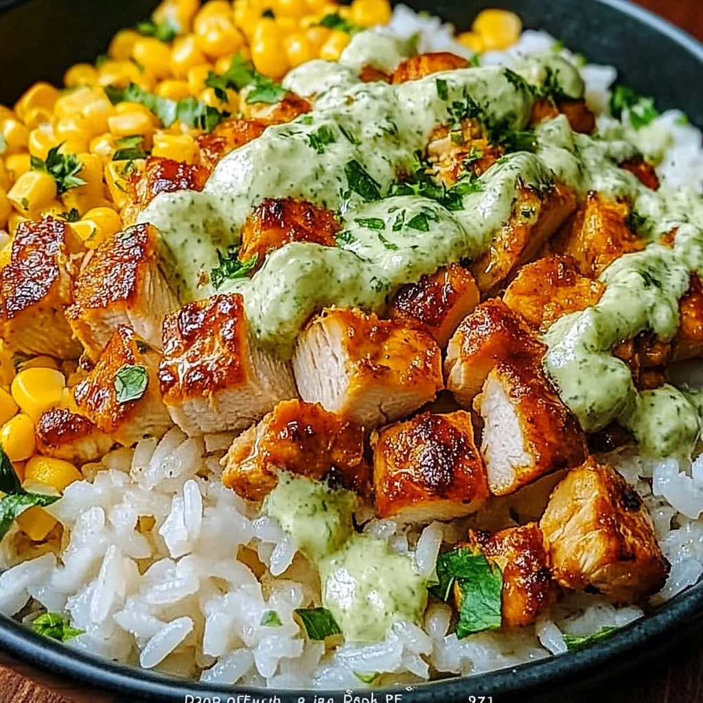 Street Corn Chicken Rice Bowl