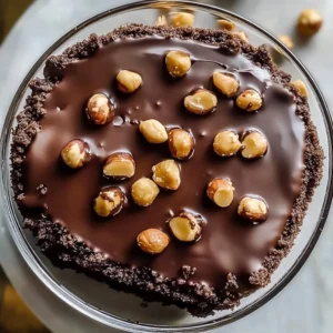 Delicious chocolate hazelnut cake filling spread on a cake layer