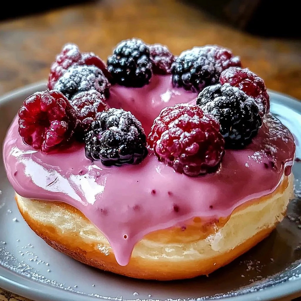 Irresistible Berry Cream Donuts