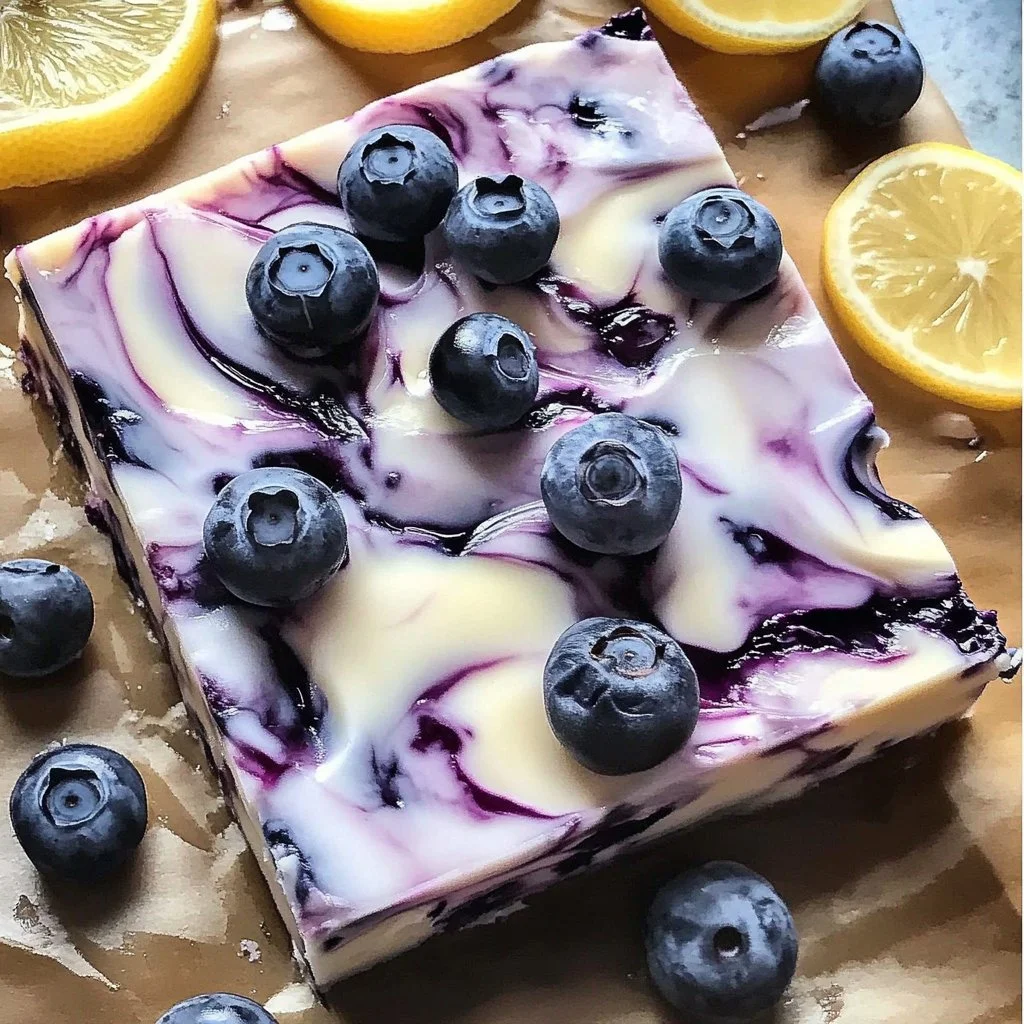 Irresistible Blueberry Lemon Yogurt Bark