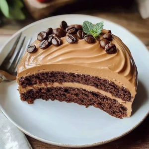 Delicious espresso cake with rich espresso filling for a coffee lover's treat