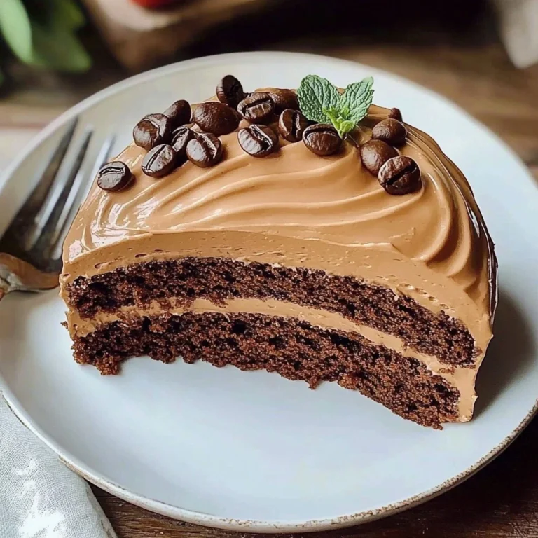 Delicious espresso cake with rich espresso filling for a coffee lover's treat