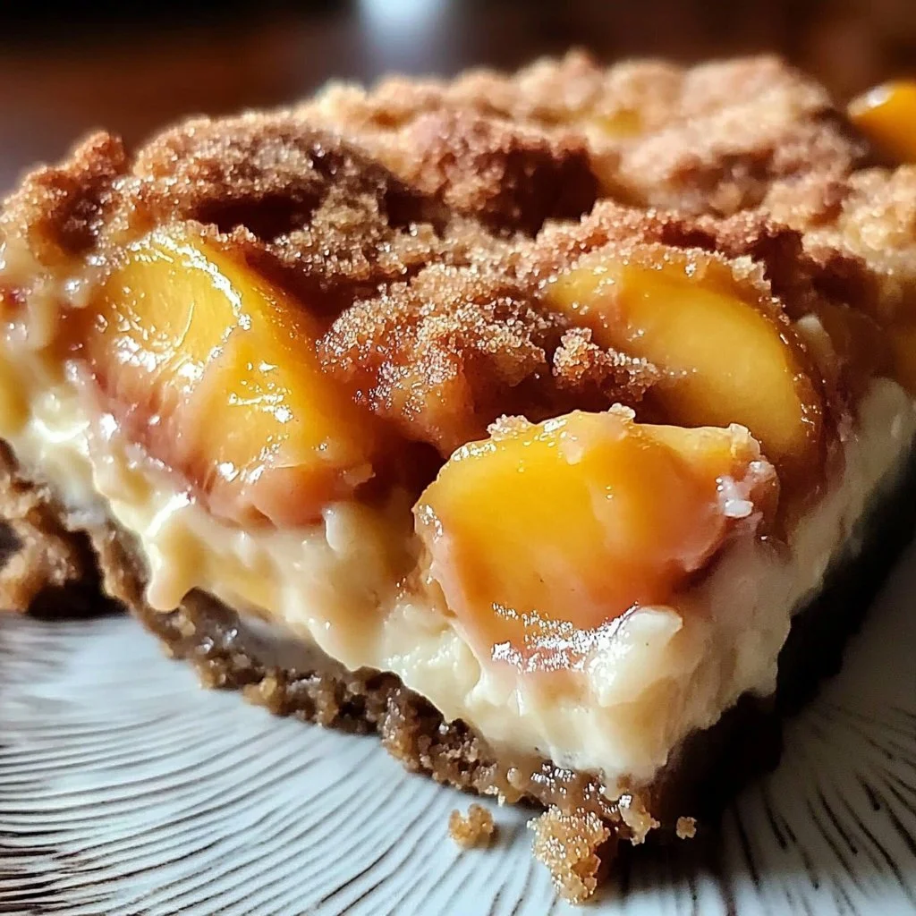 Irresistible Peach Cobbler Cheesecake