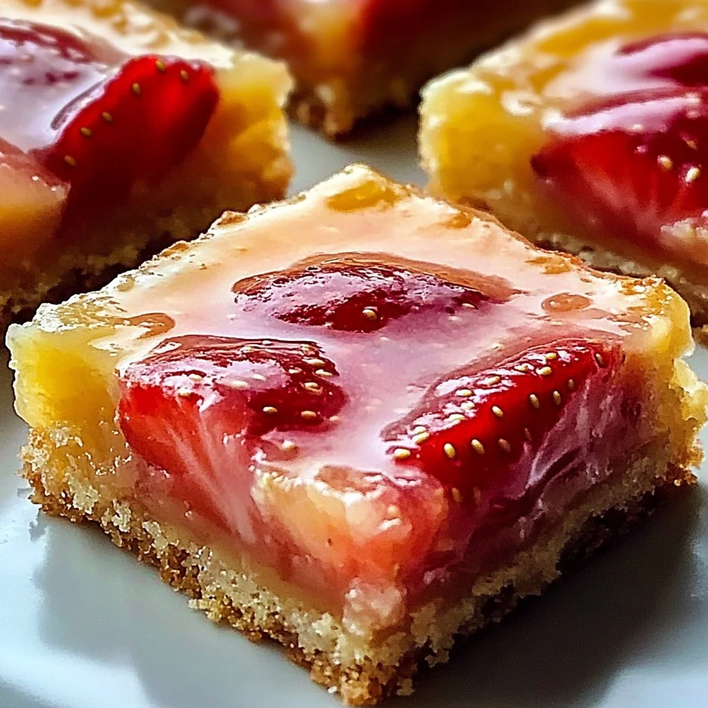 Irresistible Strawberry Lemon Bars