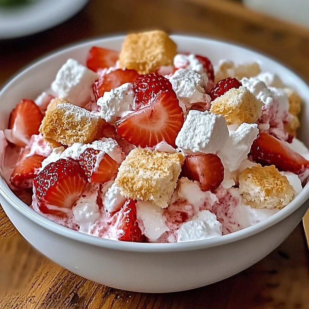 Irresistible Strawberry Shortcake Fluff Salad