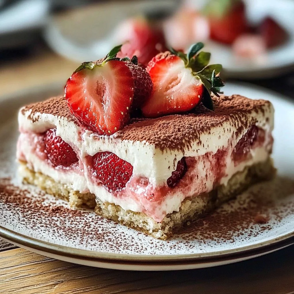 Irresistible Strawberry Tiramisu