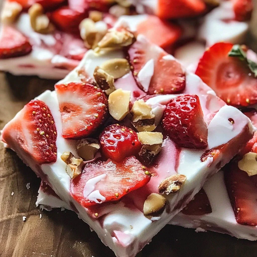 Irresistible Strawberry Yogurt Bark