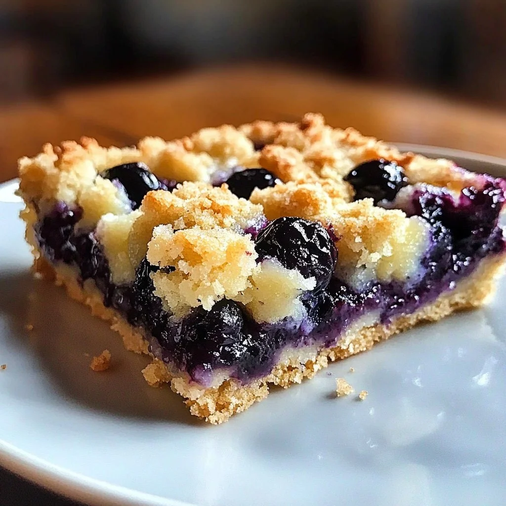 Irresistible Lemon Blueberry Crumb Bars
