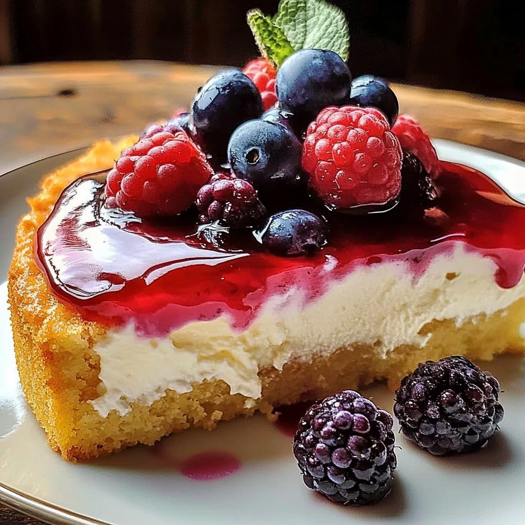 Irresistible Mascarpone Olive Oil Berry Cake