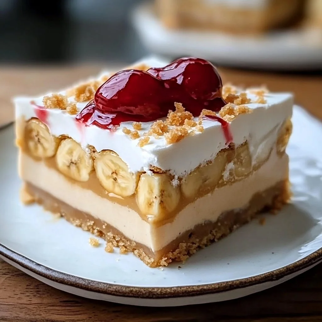 Irresistible No-Bake Banana Pudding Bars