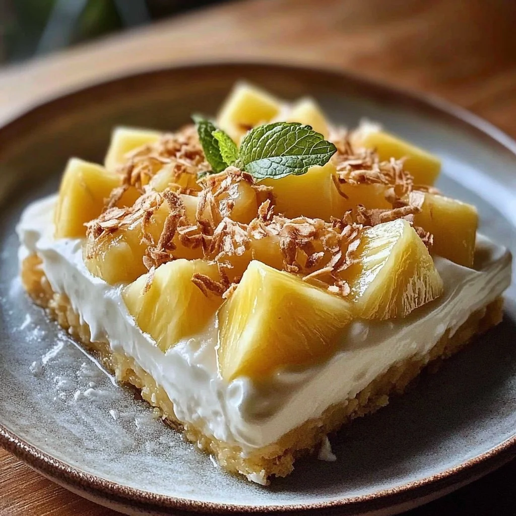 Irresistible Pineapple Lush Dessert