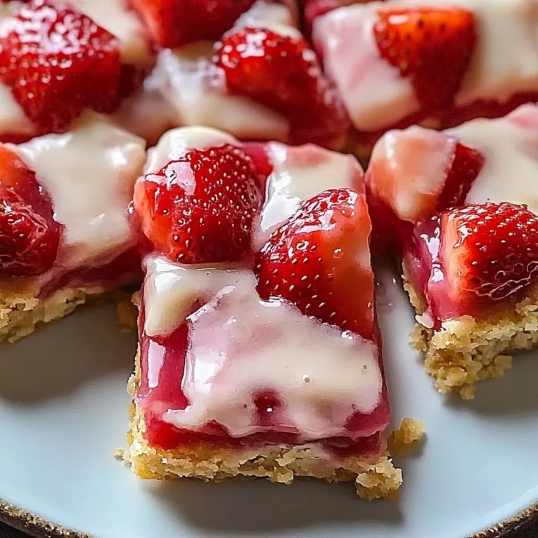 Delicious homemade strawberry pie bars on a plate