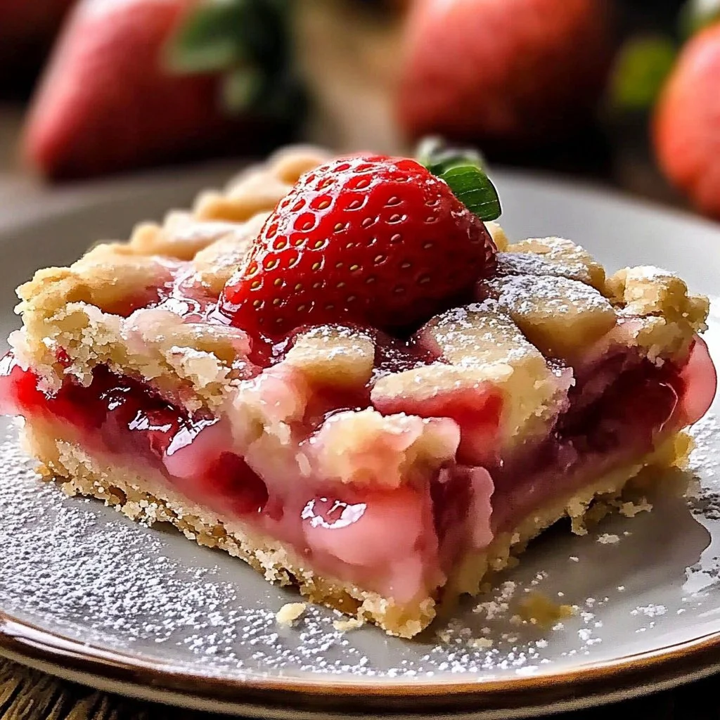 Irresistible Strawberry Pie Bars Recipe