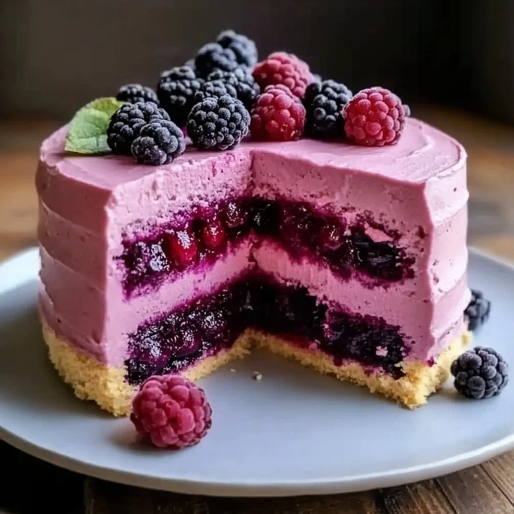 Mulberry Mousse Cake Filling