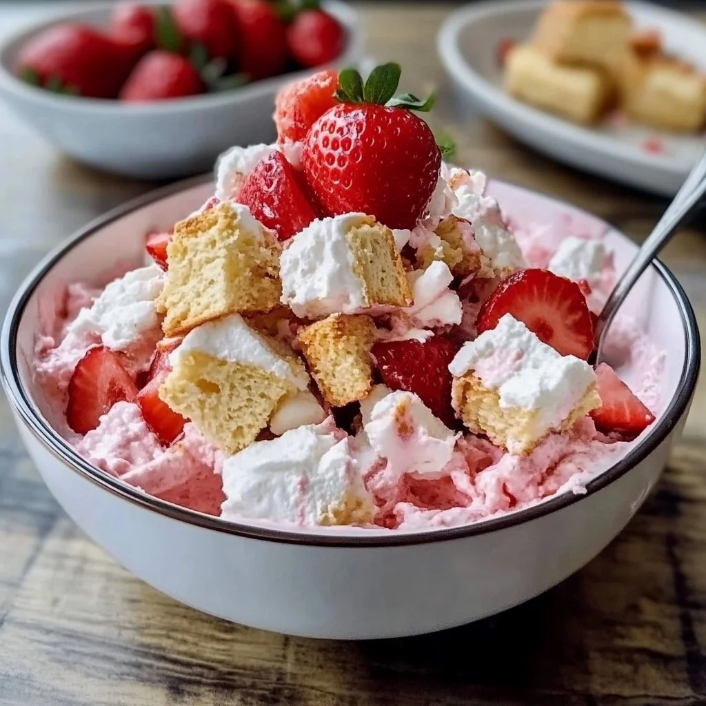 Strawberry Shortcake Fluff Salad